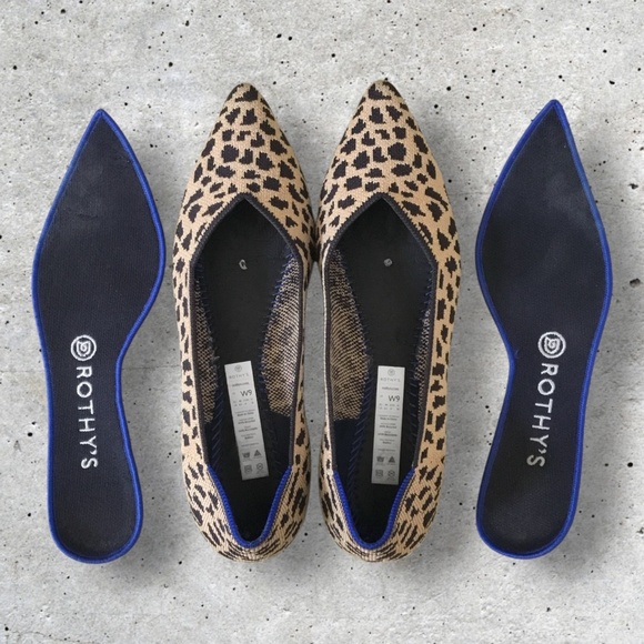 Rothy’s The Point Ballet Flat In Cheetah Print - Picture 9 of 13